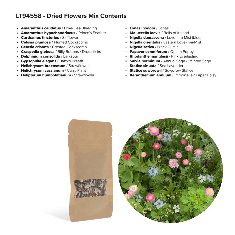 Bloemenzaad droogbloemen 4 gram