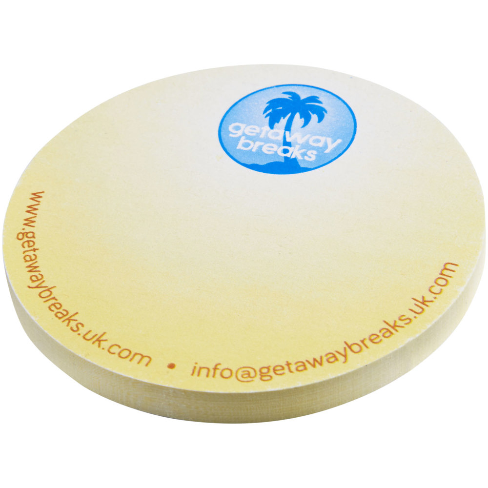 Sticky-Mate® cirkelvormige gerecyclede sticky notes - kopen of bedrukken
