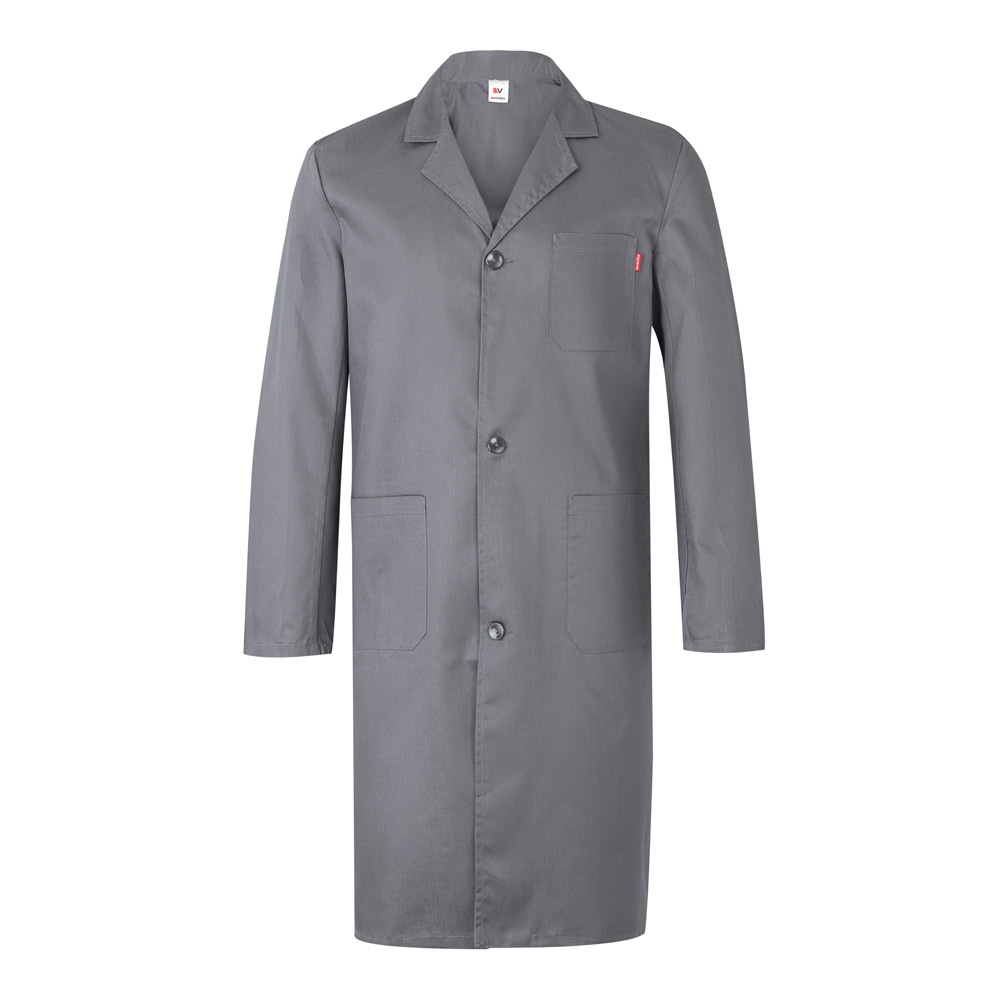 VL DANU. Keper blouse (175g/m²), van katoen (35%) en polyester (65%) - voor bedrijven en relatiegeschenken - Grijs