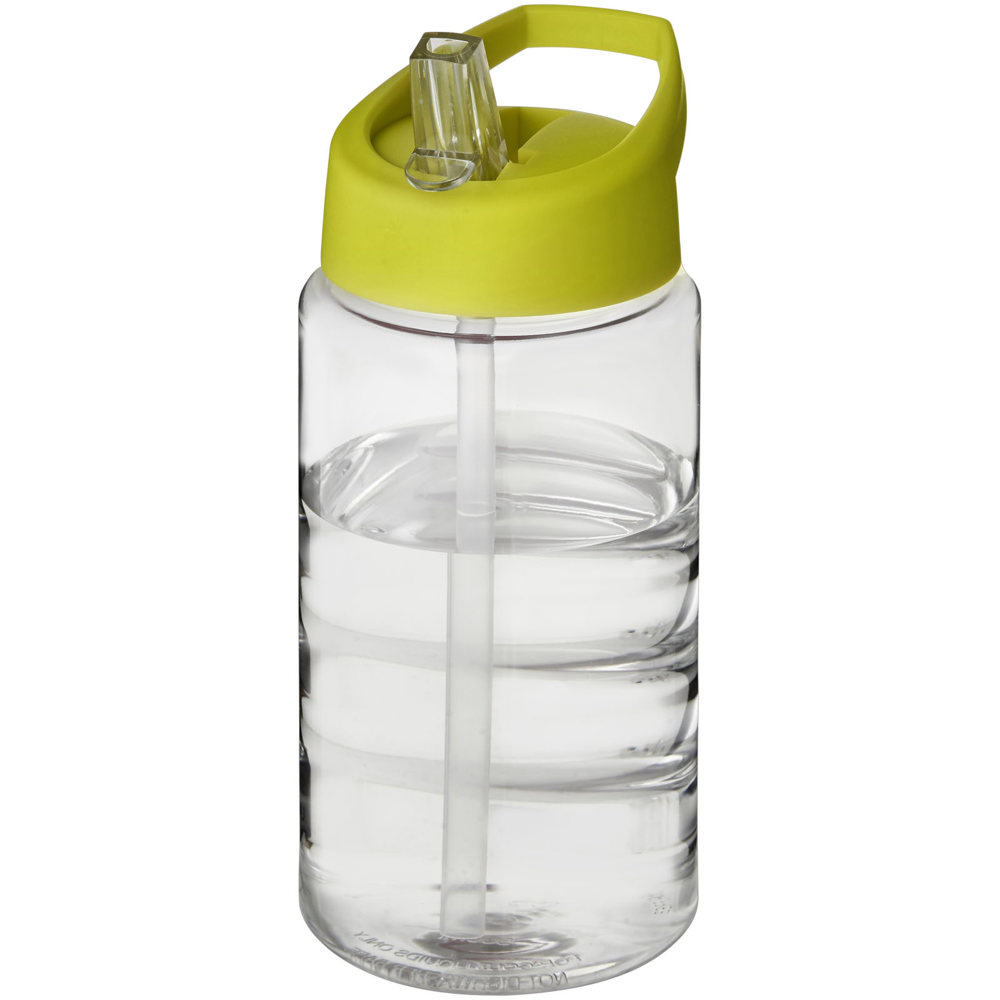 H2O Active® Bop 500 ml sportfles met tuitdeksel - met logo of onbedrukt bestellen - Transparent, Lime