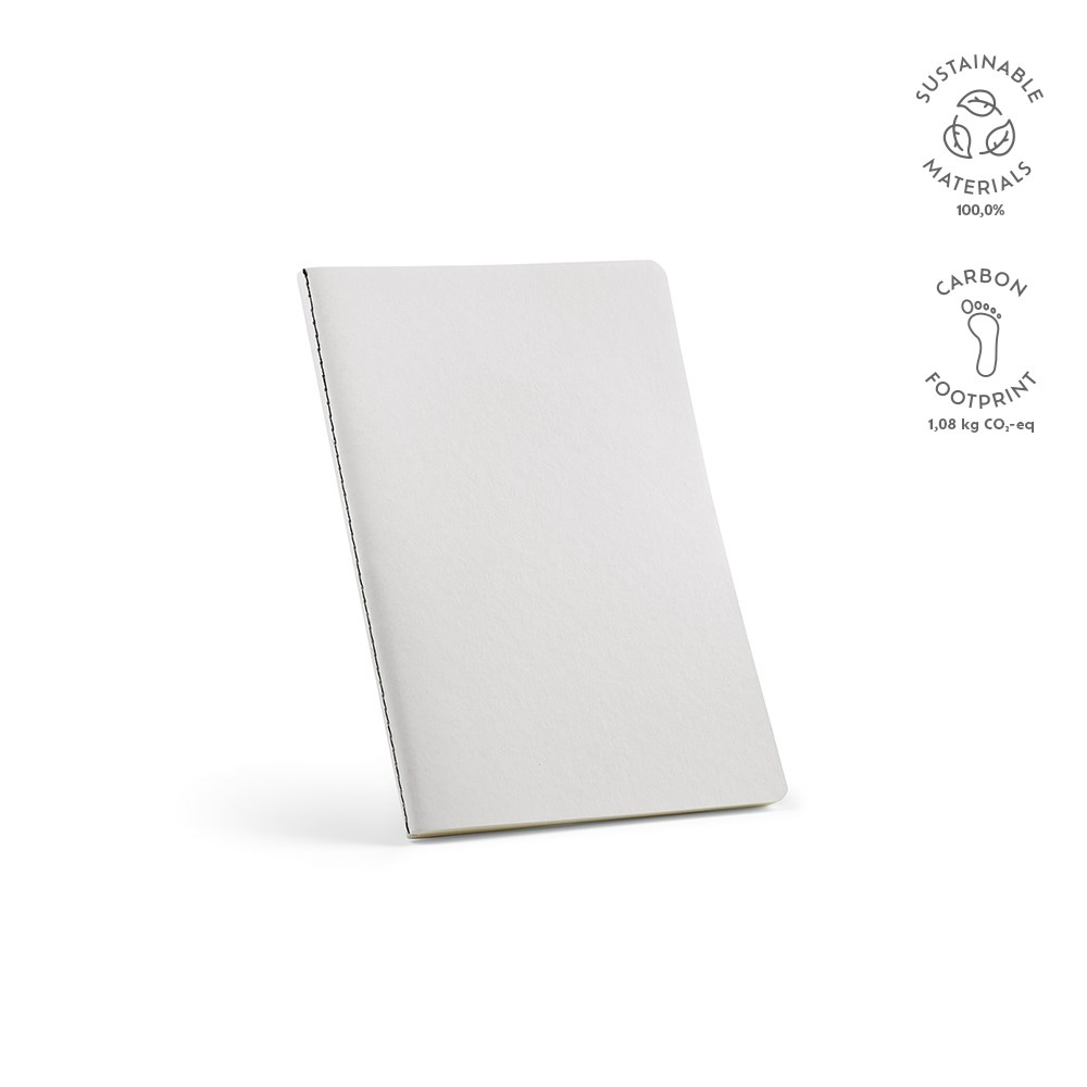 Bronte A5 notitieboek gerecycled papier 70 gsm - met logo of onbedrukt bestellen - Wit