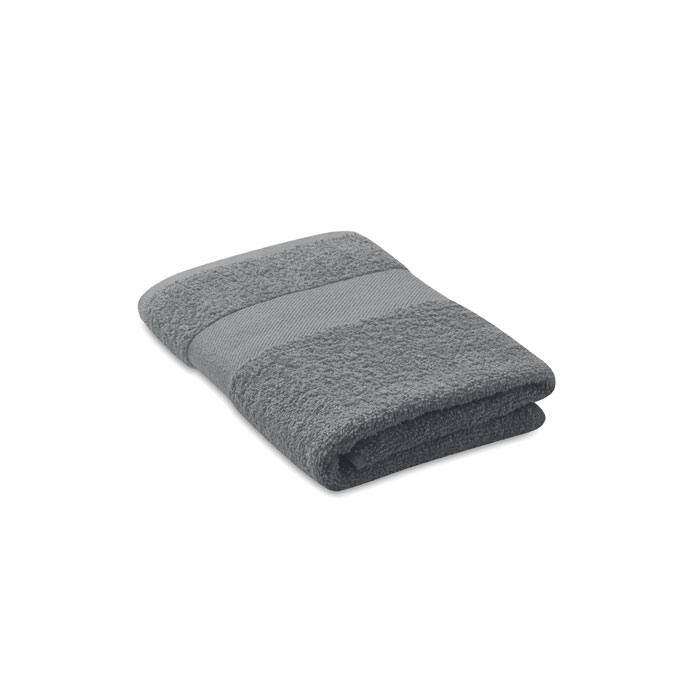 SERRY - Handdoek organisch 50x30cm - bedrukt of onbedrukt verkrijgbaar - Grijs