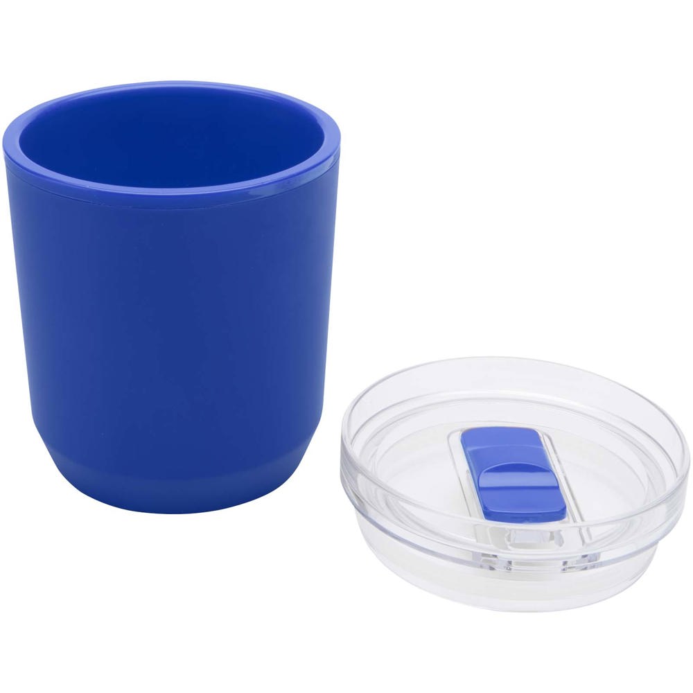 Hudson 180 ml dubbelwandige beker van gerecycled plastic
