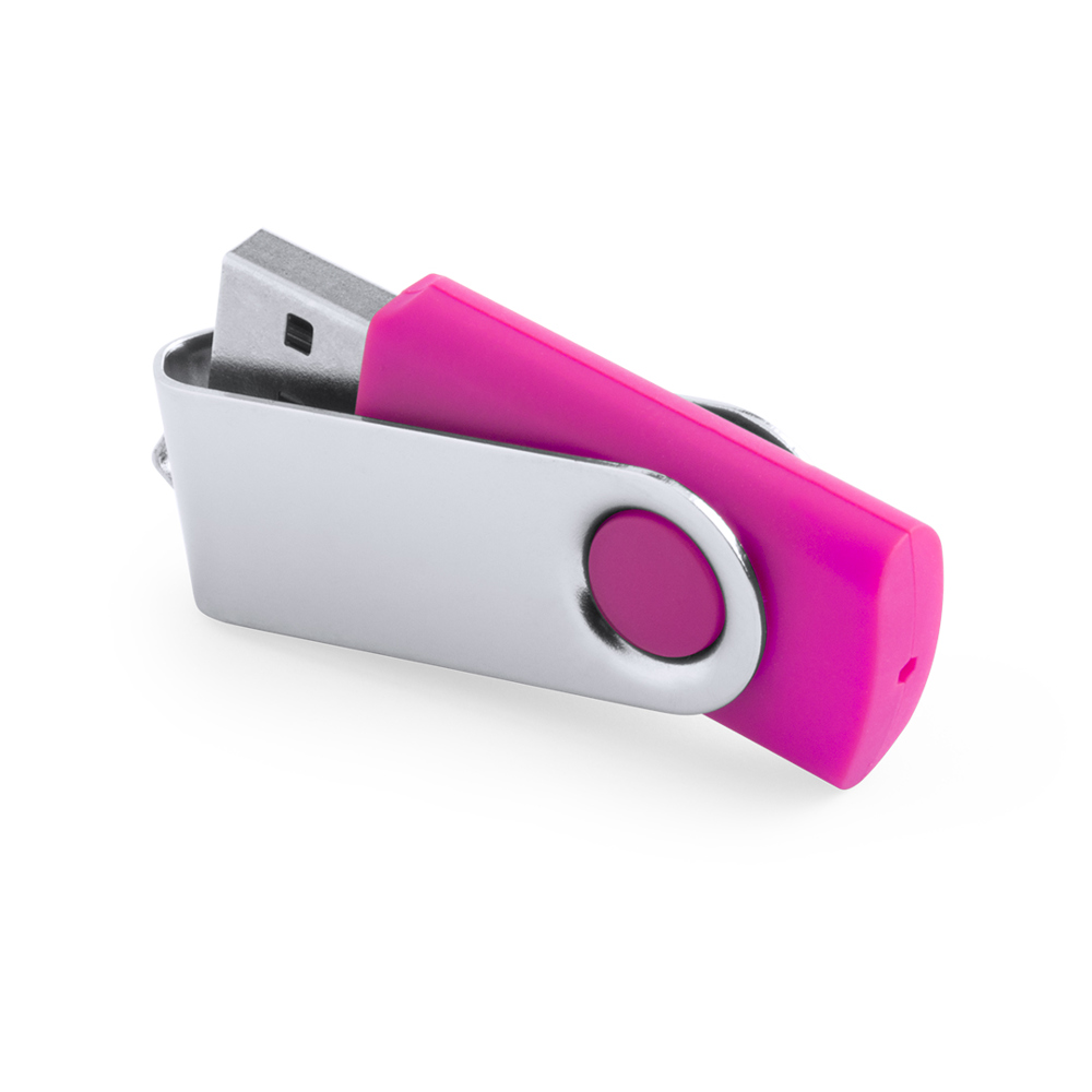 USB Memory Rebik 16GB - bedrukt of onbedrukt verkrijgbaar - FUCSI