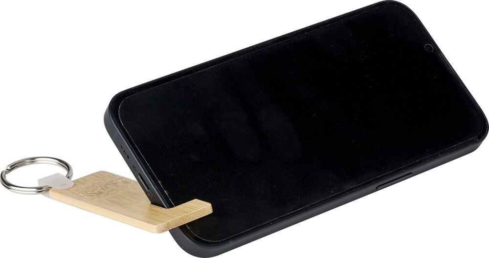 Bamboe sleutelhanger met telefoonhouder Orlando