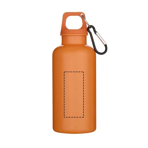 Oregon 400 ml effen waterfles van RCS gecertificeerd gerecycled plastic met karabijnhaak 