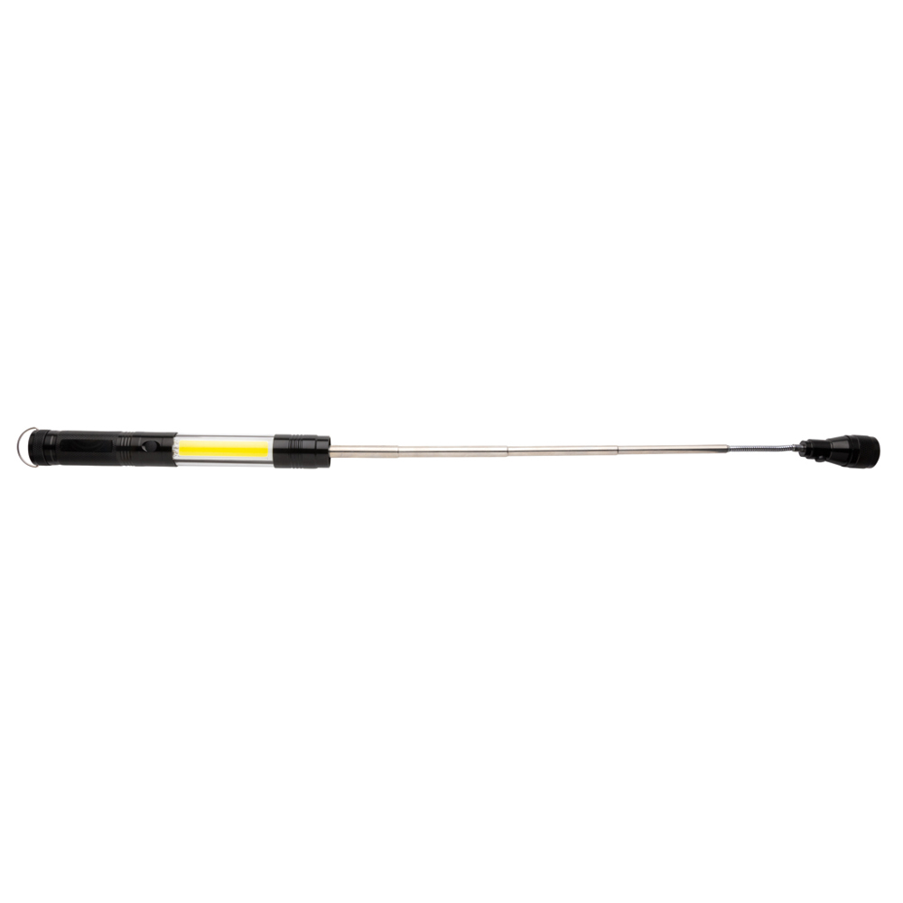 Uitschuifbare zaklamp met COB