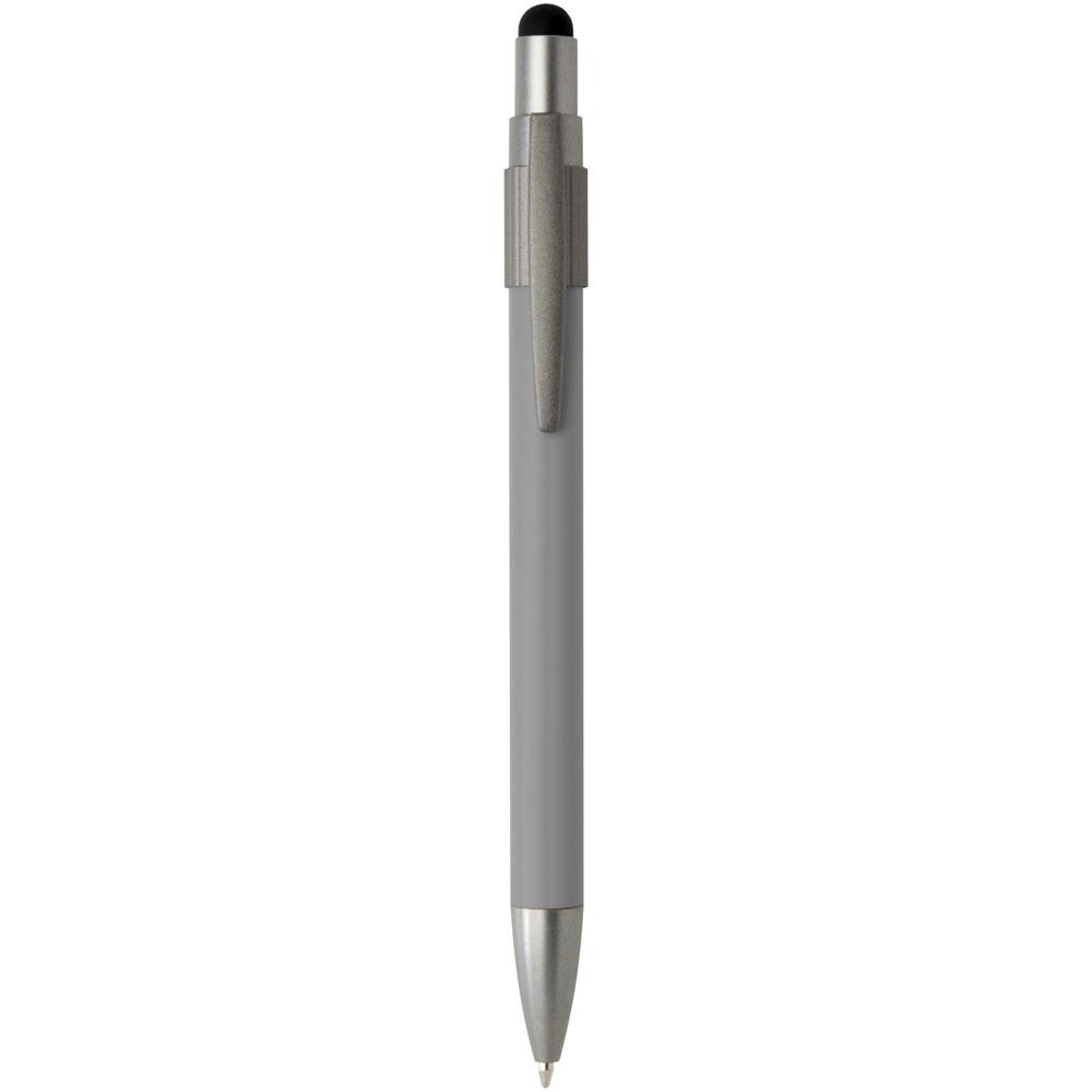 Rill RCS gerecycleerde balpen met stylus en fidget spinner (blauwe inkt) - kopen of bedrukken - Grijs