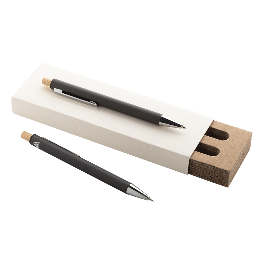 Ralbo - pennenset - voor bedrijven en relatiegeschenken - grijs