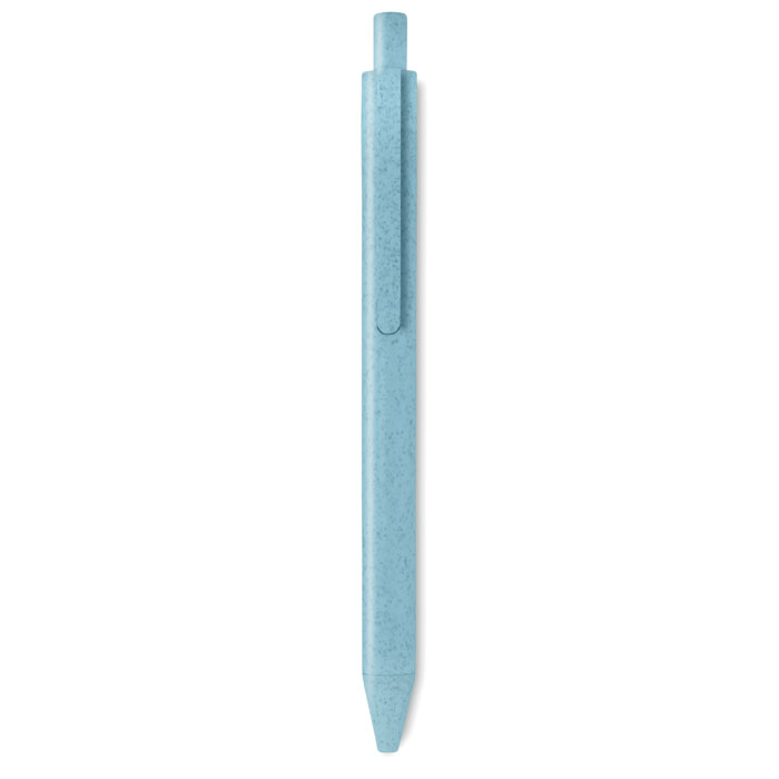 PECAS - Balpen van tarwe/stro - bedrukt of onbedrukt verkrijgbaar - blauw