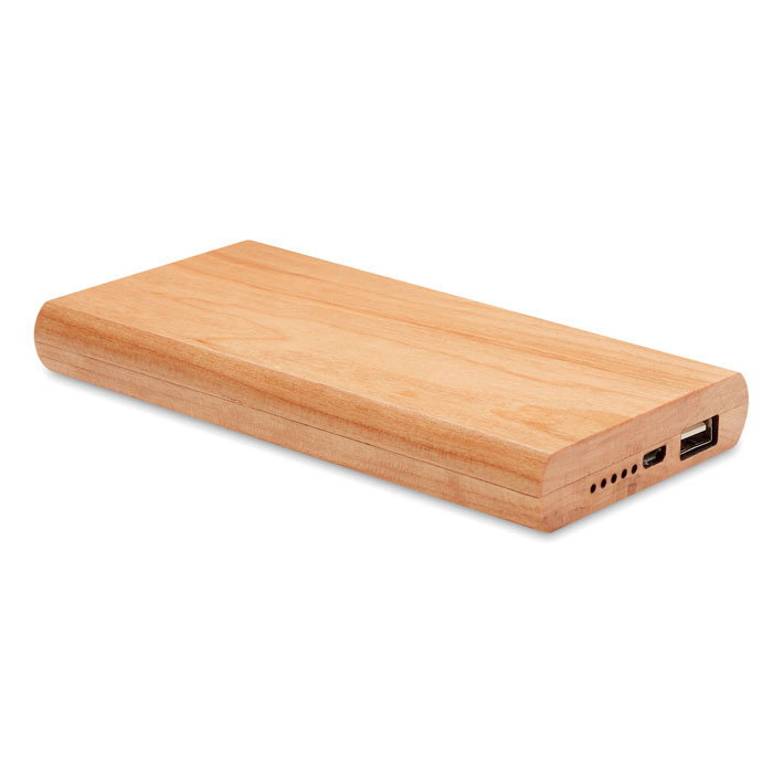 ARENAPOWER - Powerbank bamboe 4000 mAh - kopen of bedrukken