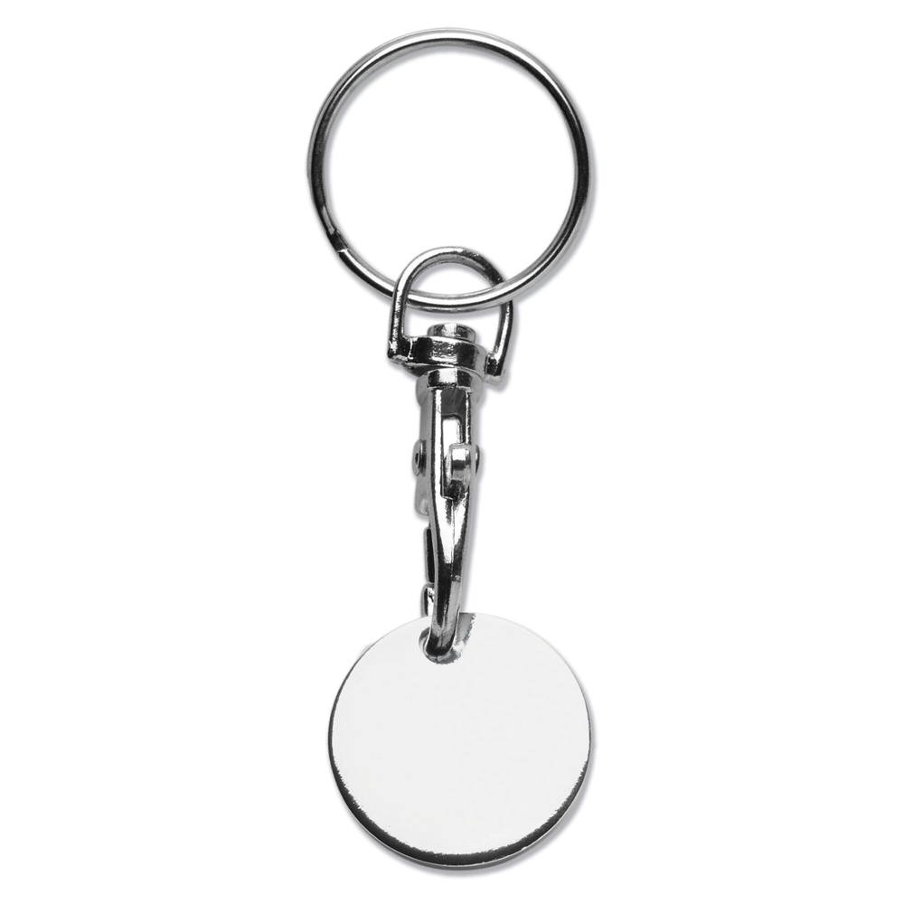 Sleutelhanger winkelwagenmuntje