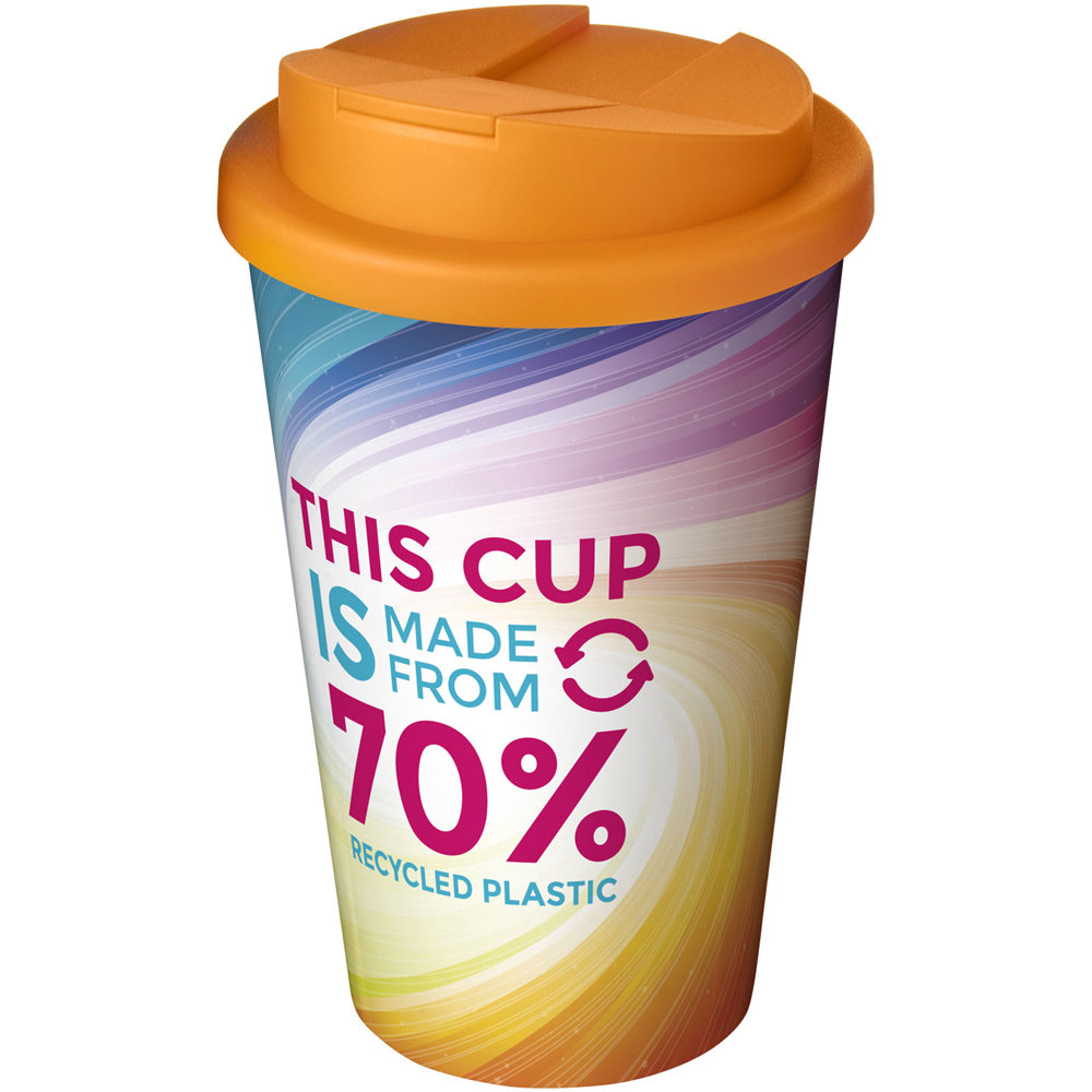 Brite-Americano® Eco 350 ml morsvrije geïsoleerde beker - met logo of onbedrukt bestellen - Oranje