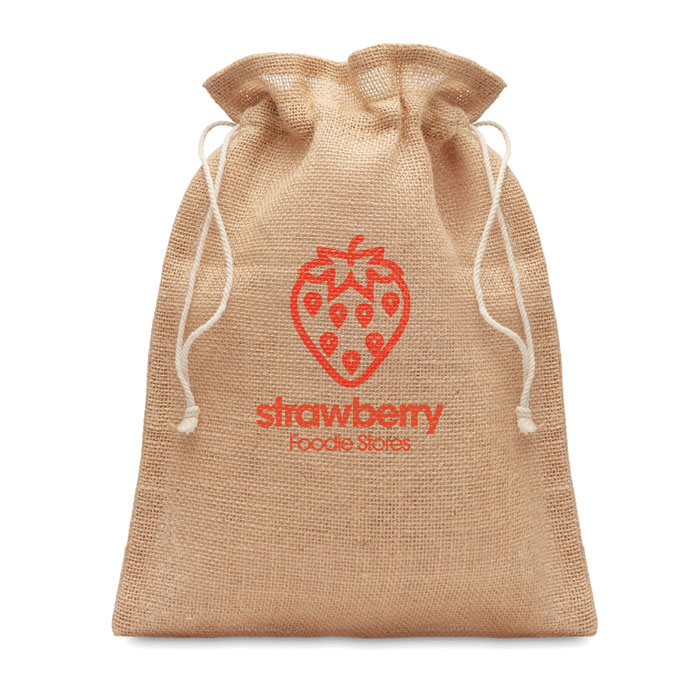 JUTE SMALL - Kadozak jute klein - met logo of onbedrukt bestellen