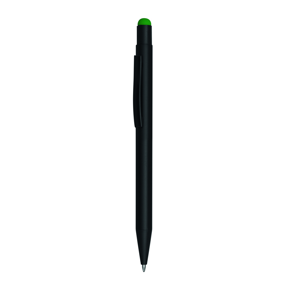 BLACK BEAUTY - Aluminium balpen - met logo of onbedrukt bestellen - Groen, Zwart