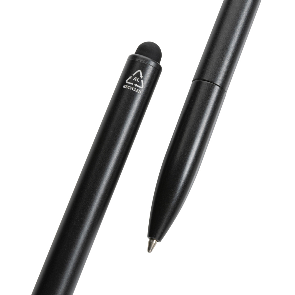 Kymi RCS-gecertificeerde gerecycled aluminium pen met stylus