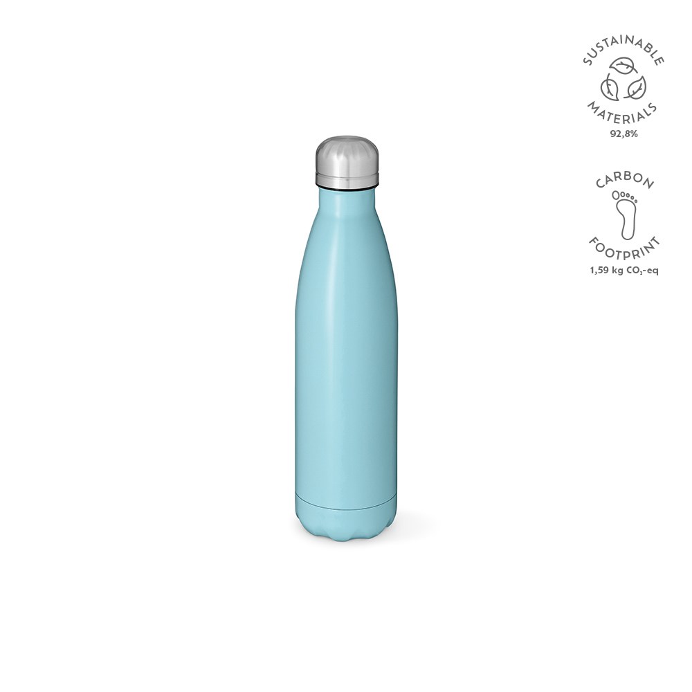 Mississippi 550 fles gerecycled roestvrij staal 535 ml - bedrukt of onbedrukt verkrijgbaar - lichtblauw