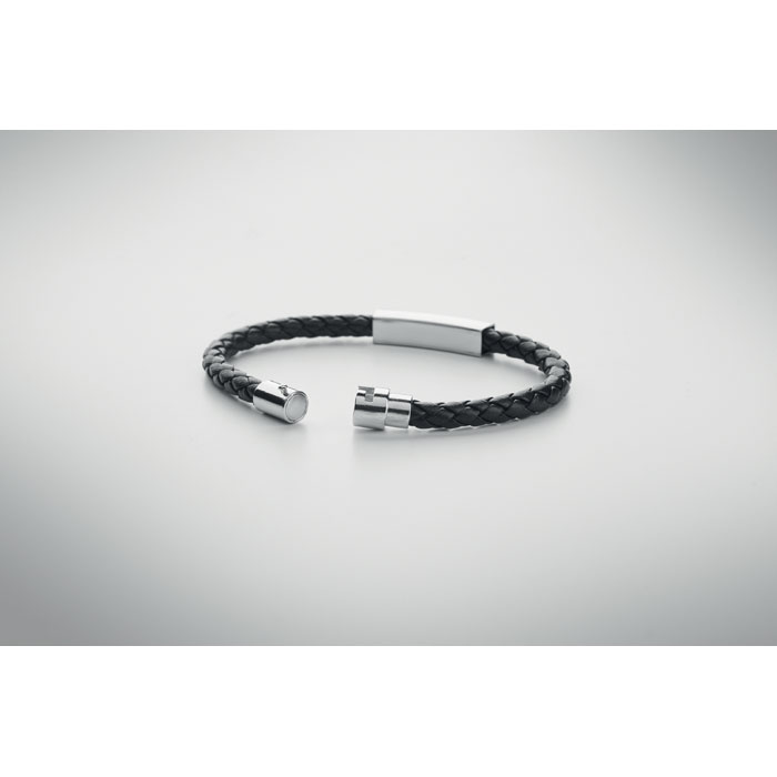 FAULETI - Gevlochten kunstleren armband