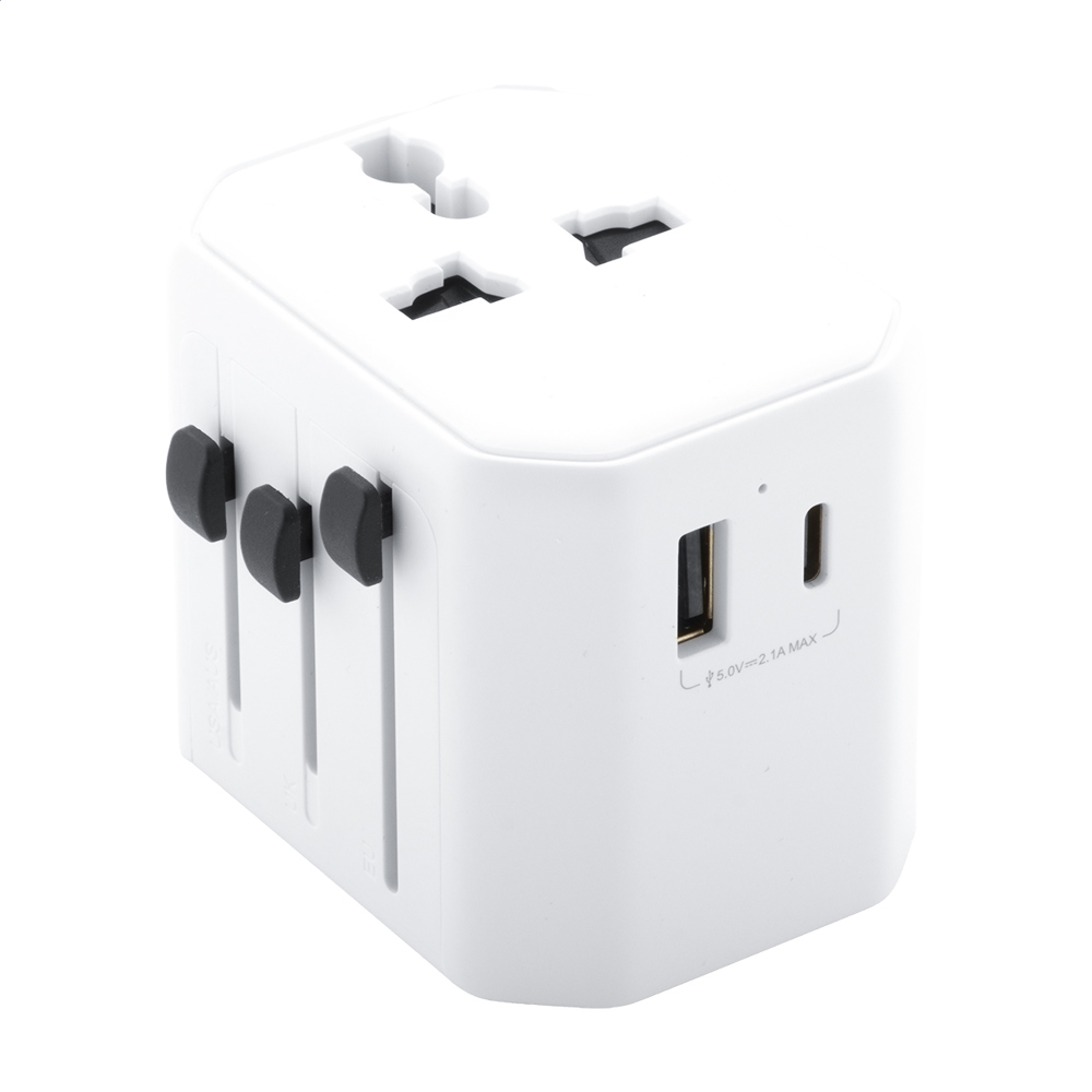 Jetsetter - reis adapter - kopen of bedrukken