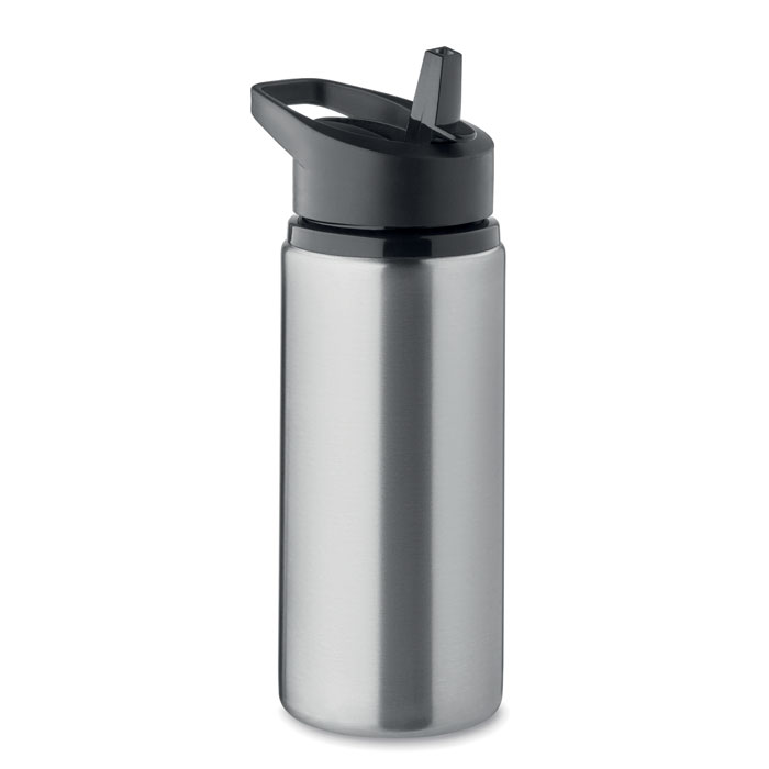 SPOT - Enkelwandige fles 500ml - voor bedrijven en relatiegeschenken - Mat zilver
