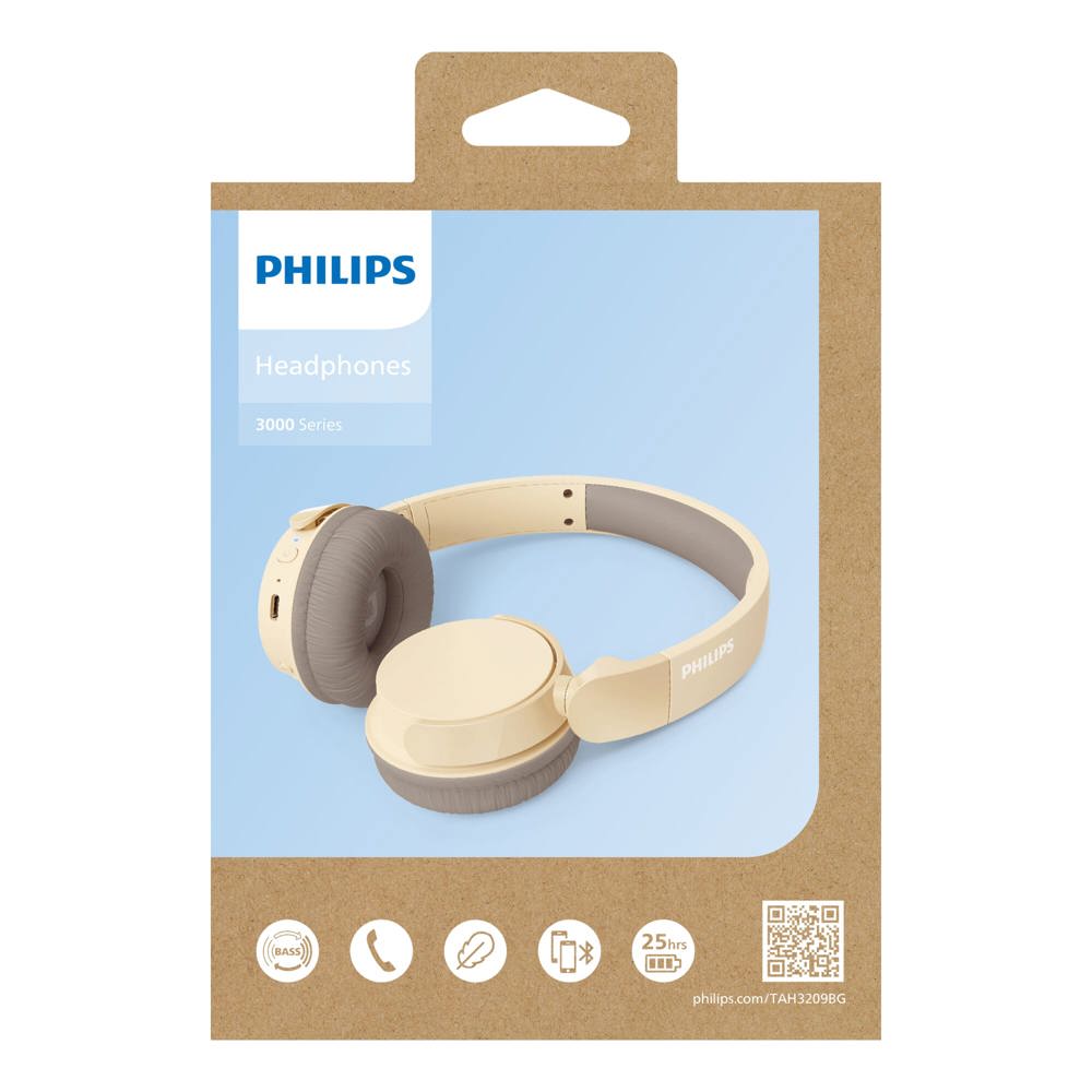 TAH3209 |Philips Bluetooth on ear Headphones met 25 uur speeltijd