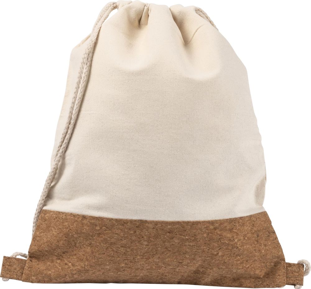 Katoenen rugzak Tianna - kopen of bedrukken - khaki (écru)