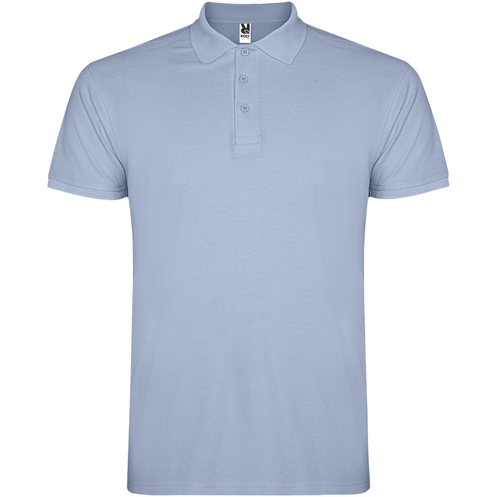 Star herenpolo met korte mouwen - voor bedrijven en relatiegeschenken - Zenblauw
