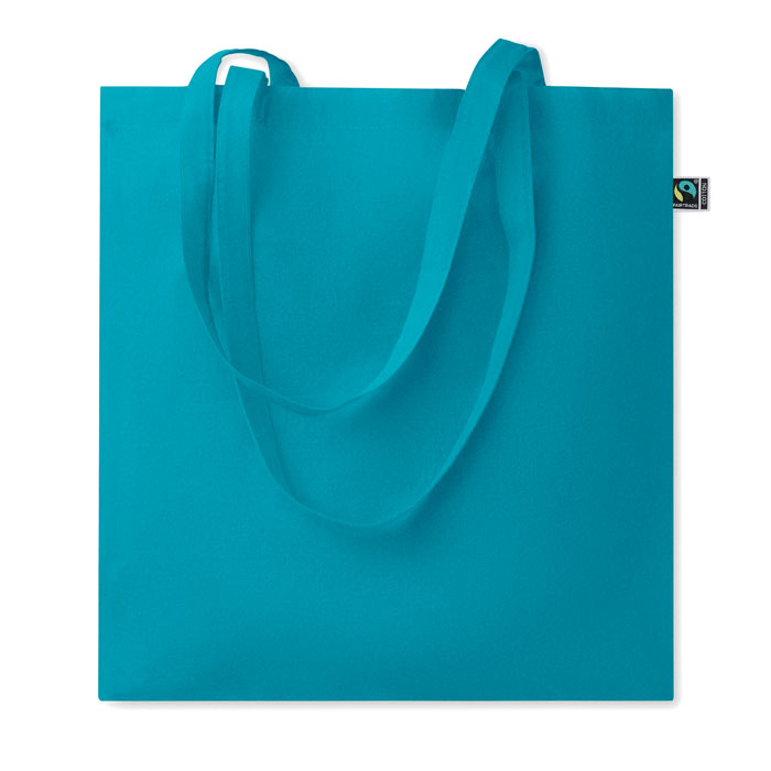 OSOLE+ COLOUR - Fairtrade boodschappentas 180g - bedrukt of onbedrukt verkrijgbaar - turquoise