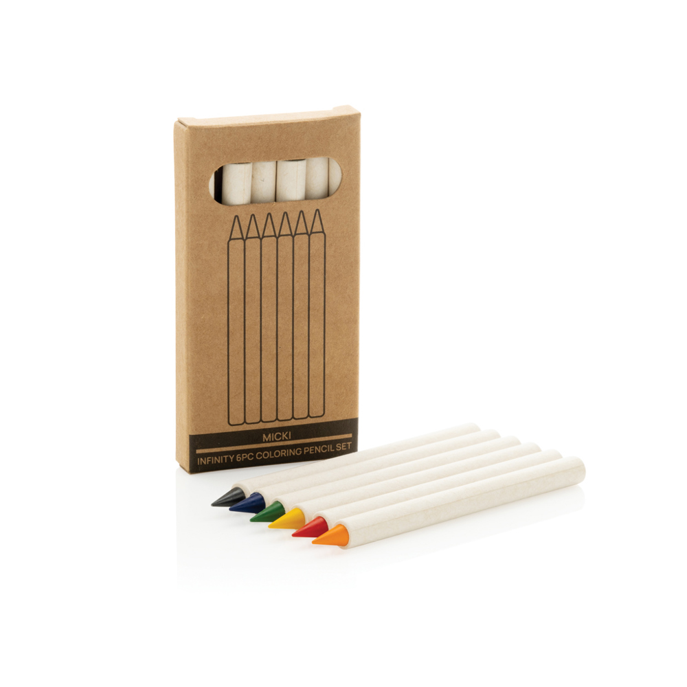Micki GRS 6-delige set infinity kleurpotloden
