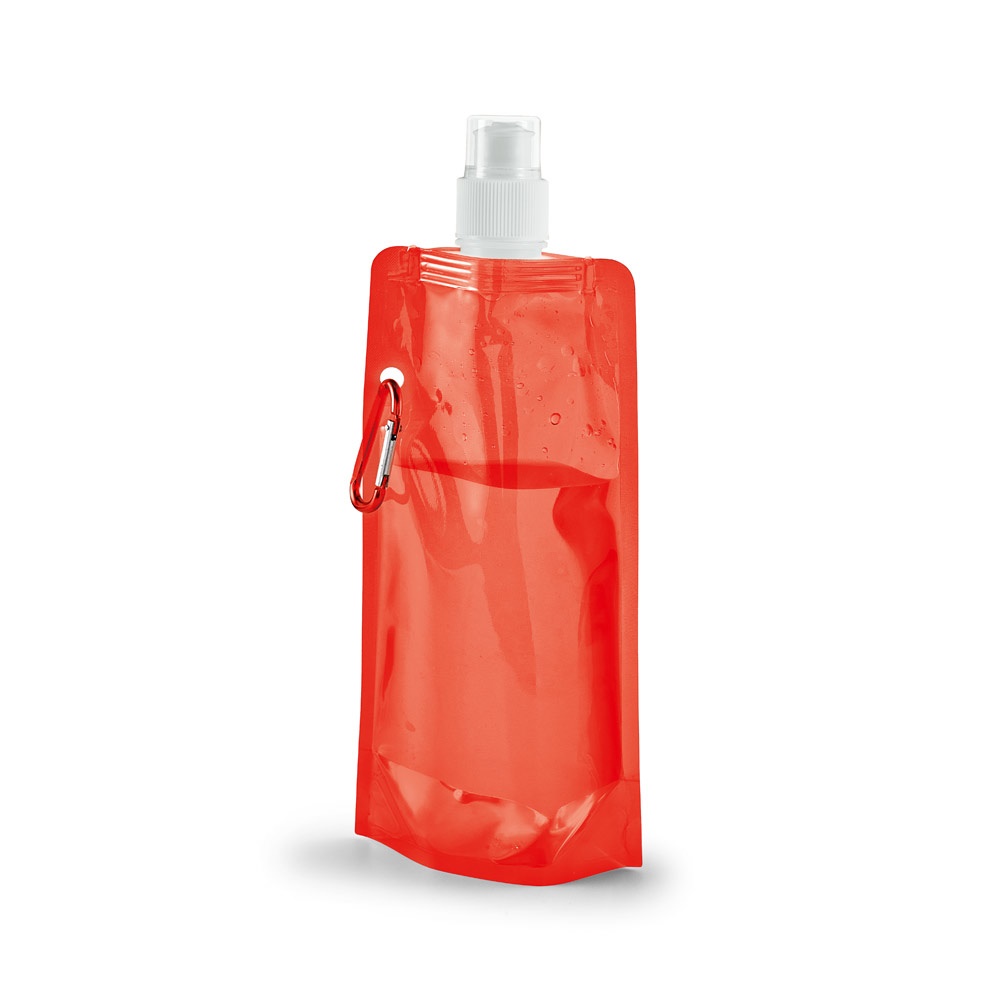 KWILL. 460 ml PE opvouwbare fles - met logo of onbedrukt bestellen - Rood