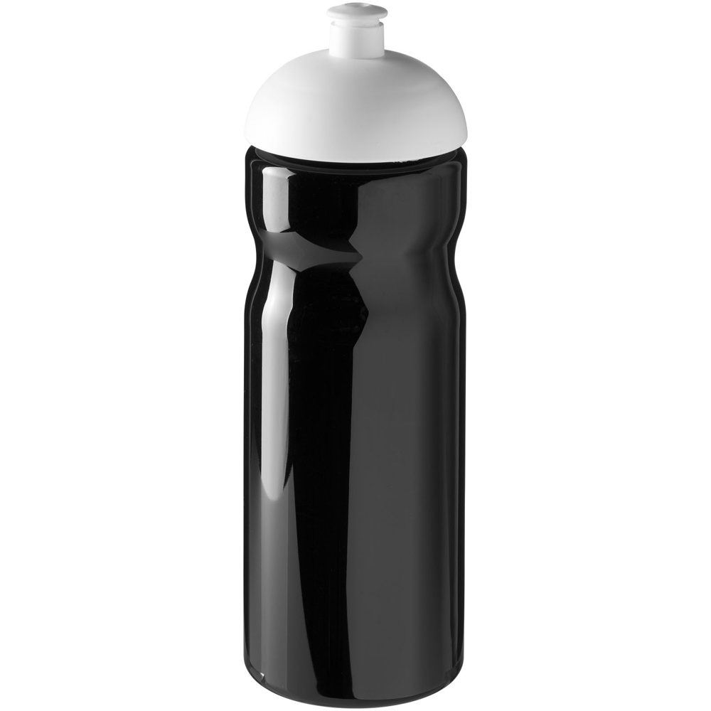 H2O Active® Base 650 ml bidon met koepeldeksel - bedrukt of onbedrukt verkrijgbaar - Zwart, Wit