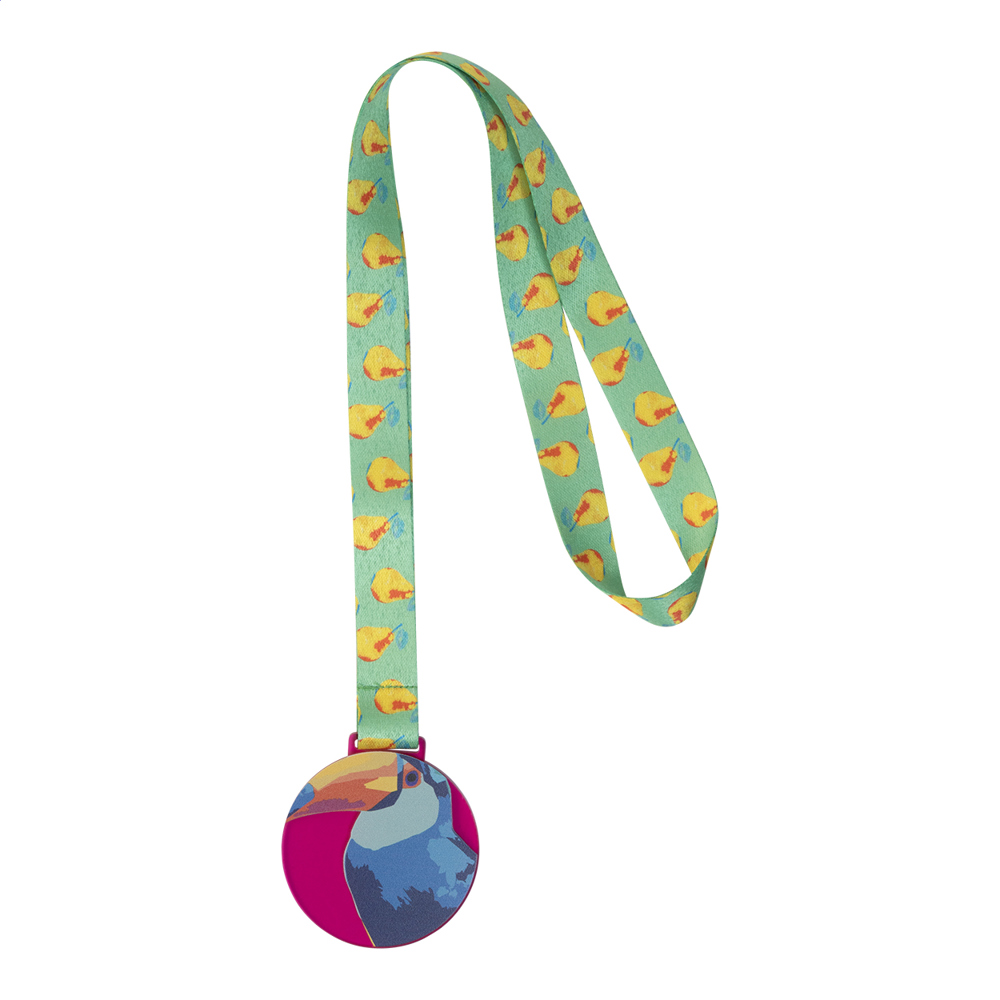 Subdal Colour - custom made medaille - bedrukt of onbedrukt verkrijgbaar - transparant roze