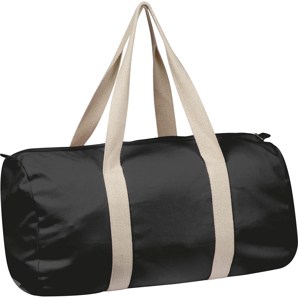 Weekendtas van canvas - met logo of onbedrukt bestellen - Zwart