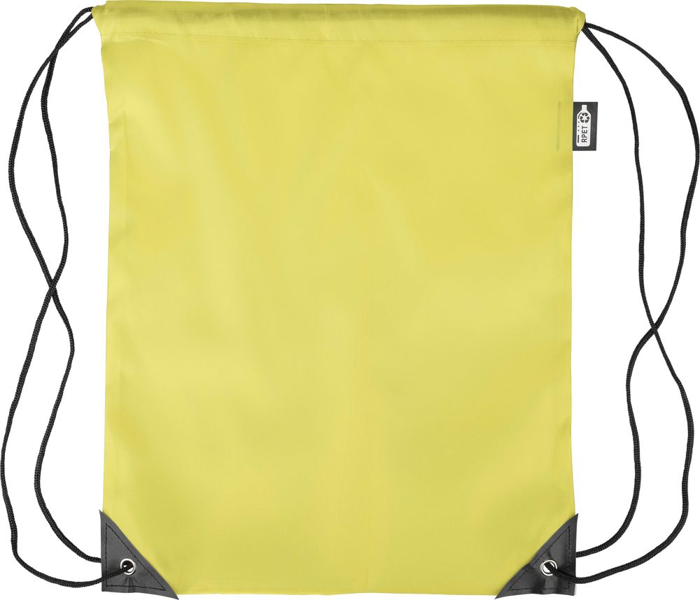 Gerecyclede rPET polyester (210D) trekkoord rugtas Enrique - kopen of bedrukken - geel