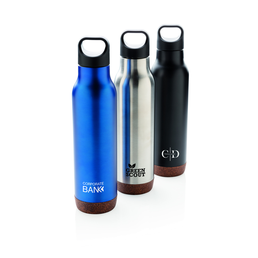 Lekvrije isoleer fles met kurk - kopen of bedrukken