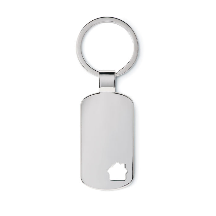 HOUSE KEY - Metalen sleutelhanger, huisje - voor bedrijven en relatiegeschenken