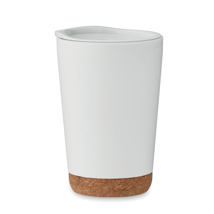 CO - Dubbelwandige beker 300ml - kopen of bedrukken - Wit