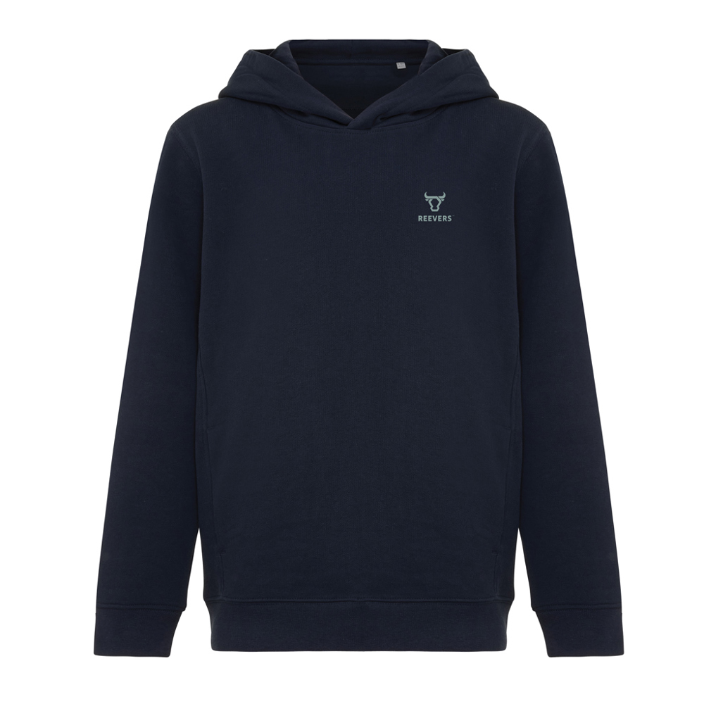 IQONIQ Yengo kids recycled katoen hoodie met steekzakken