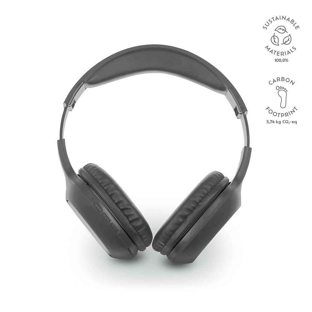 Galileo hoofdtelefoon gerecycled ABS 200 mAh - voor bedrijven en relatiegeschenken - Grijs