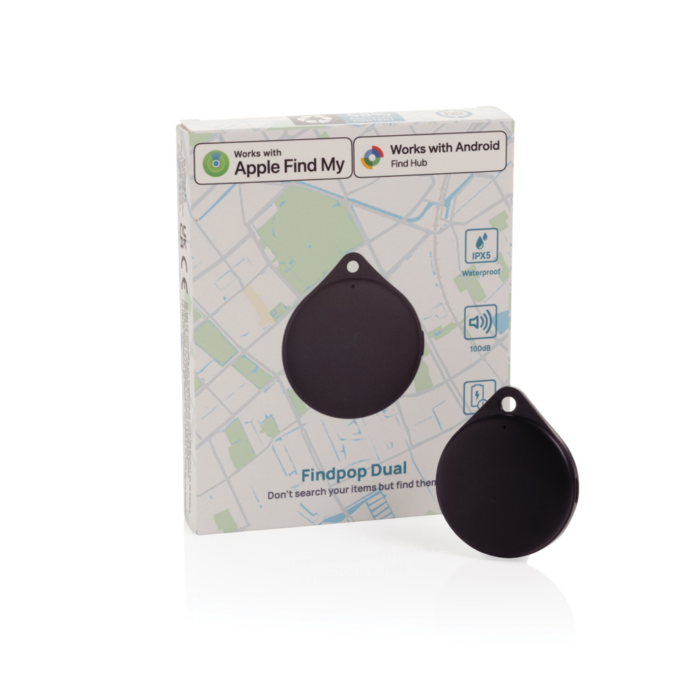 Findpop Dual RCS recycled plastic item finder IPX5