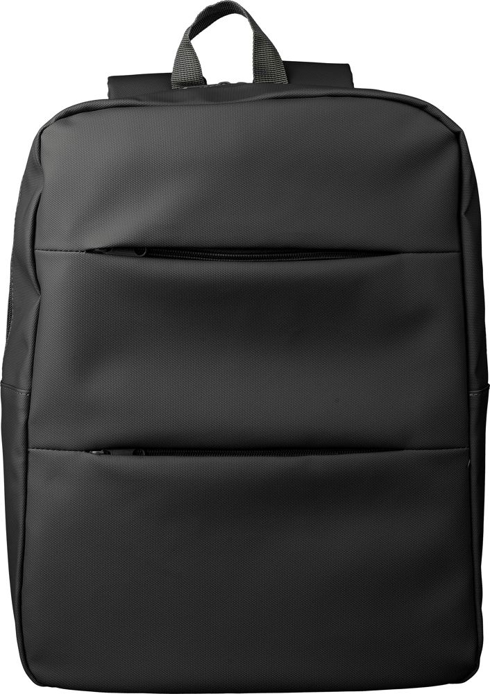 PU 15 inch laptop rugzak Felicia - kopen of bedrukken - Zwart
