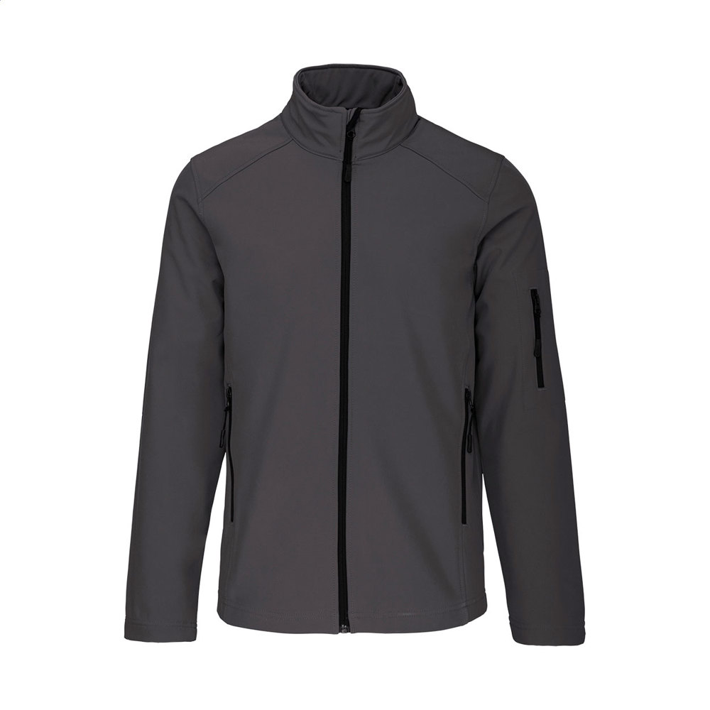 KA401 - 3-laags softshell jas - kopen of bedrukken - donker grijs