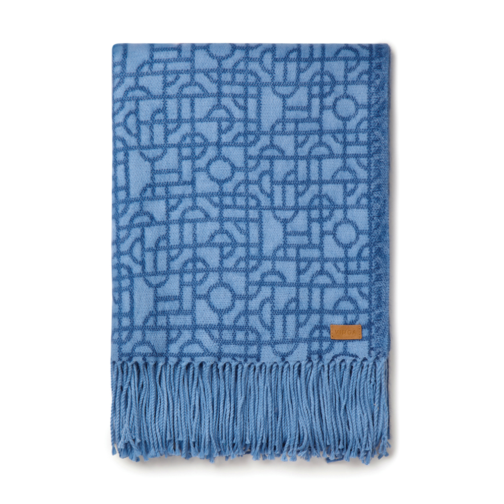 VINGA Verso deken - met logo of onbedrukt bestellen - blauw (± PMS 19-3953 TCX)