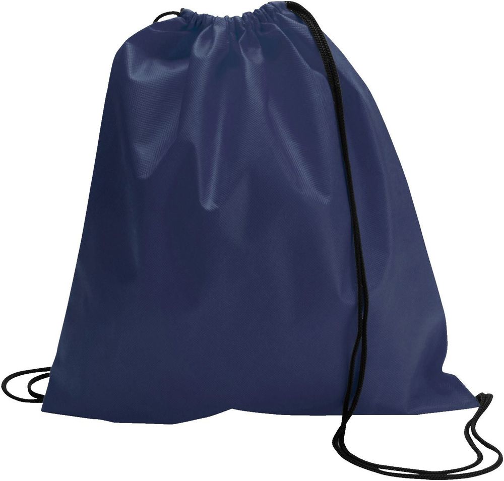 Non-woven (80 gr/m²) trekkoord rugzak Nico - bedrukt of onbedrukt verkrijgbaar - blauw