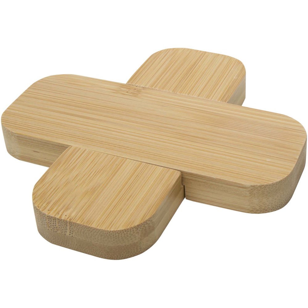 Croc bamboe onderzetter klein - met logo of onbedrukt bestellen
