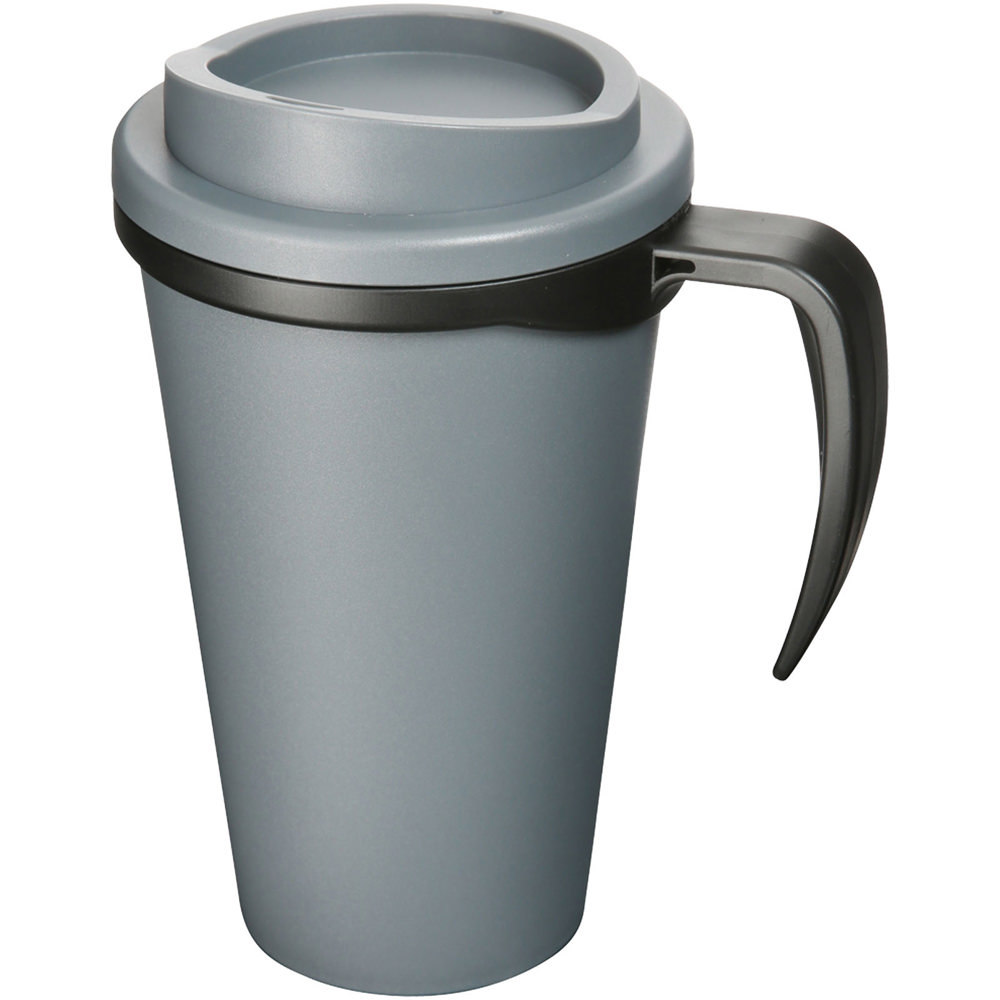 Americano® grande 350 ml geïsoleerde beker - bedrukt of onbedrukt verkrijgbaar - Grijs, Zwart