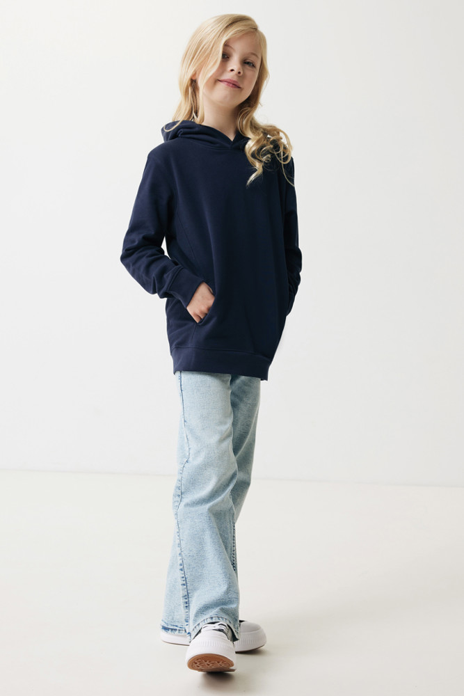 IQONIQ Yengo kids recycled katoen hoodie met steekzakken