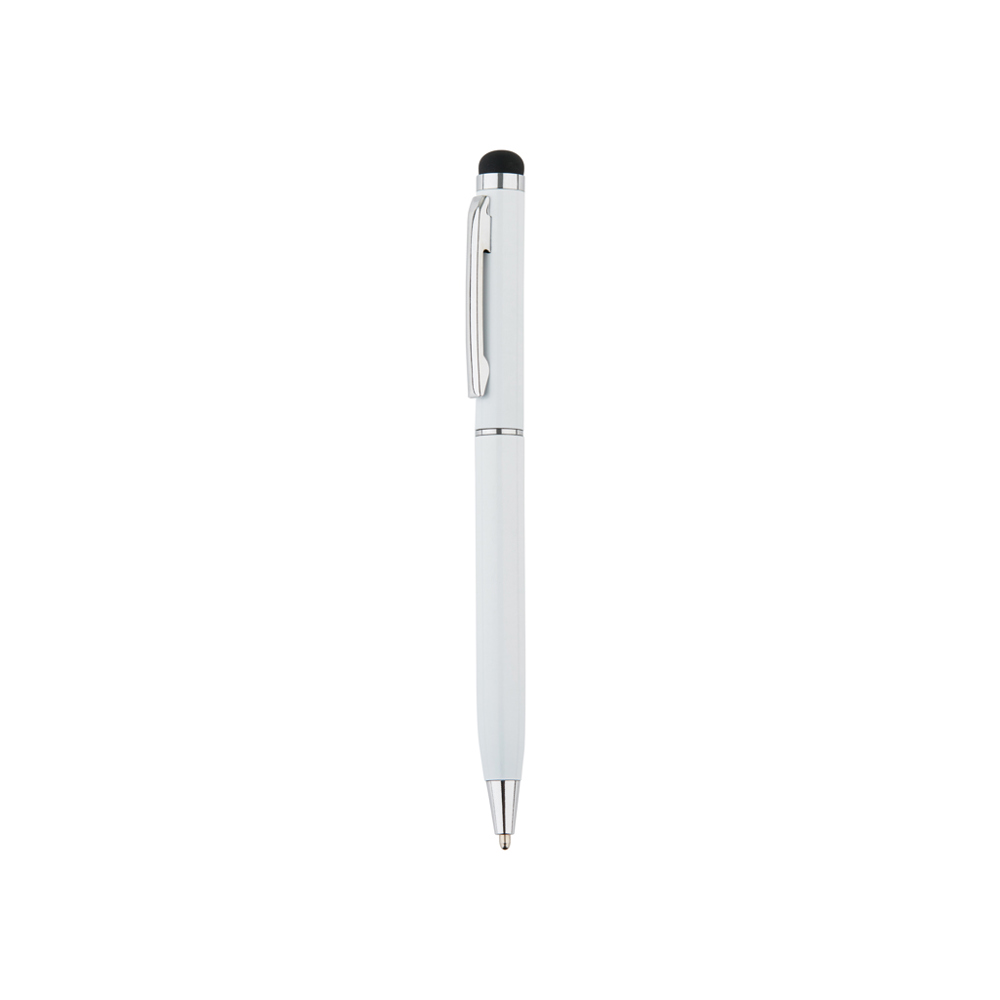 Aluminium touchscreen pen - bedrukt of onbedrukt verkrijgbaar - wit (± PMS White)