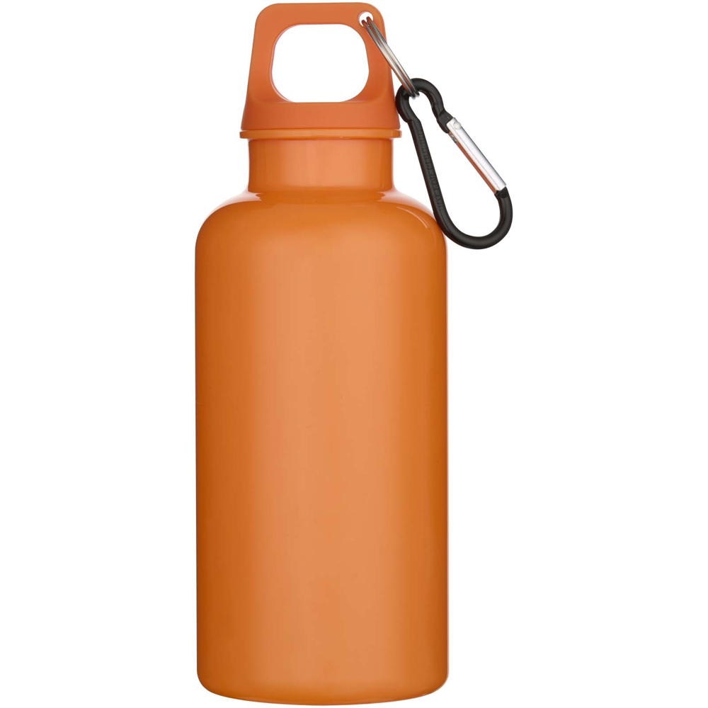 Oregon 400 ml effen waterfles van RCS gecertificeerd gerecycled plastic met karabijnhaak 