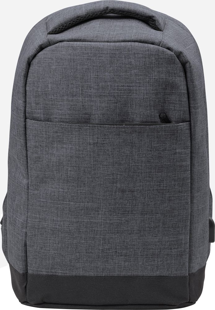 Polyester (600D) rugtas Cruz - voor bedrijven en relatiegeschenken - antraciet
